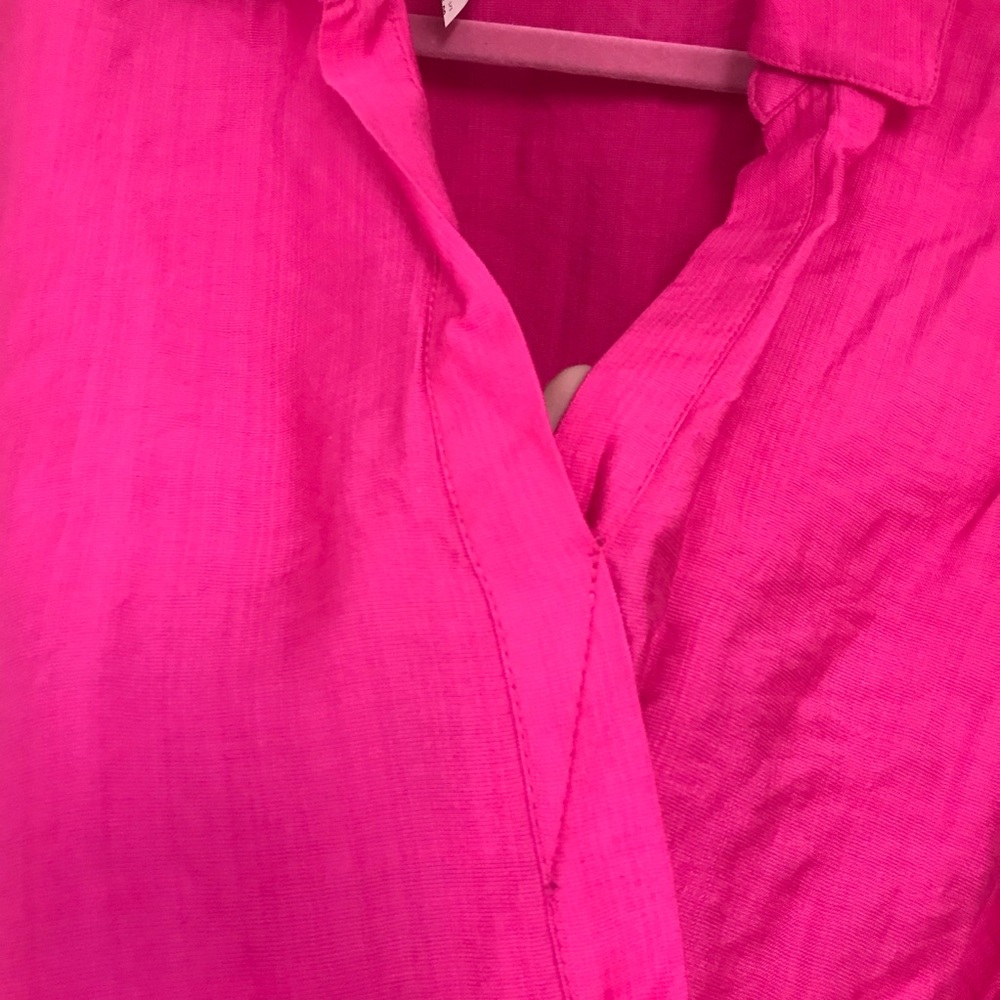 RACHEL Rachel Roy Fuchsia High-Low Wrap Top sz XL nwt - Picture 4 of 11